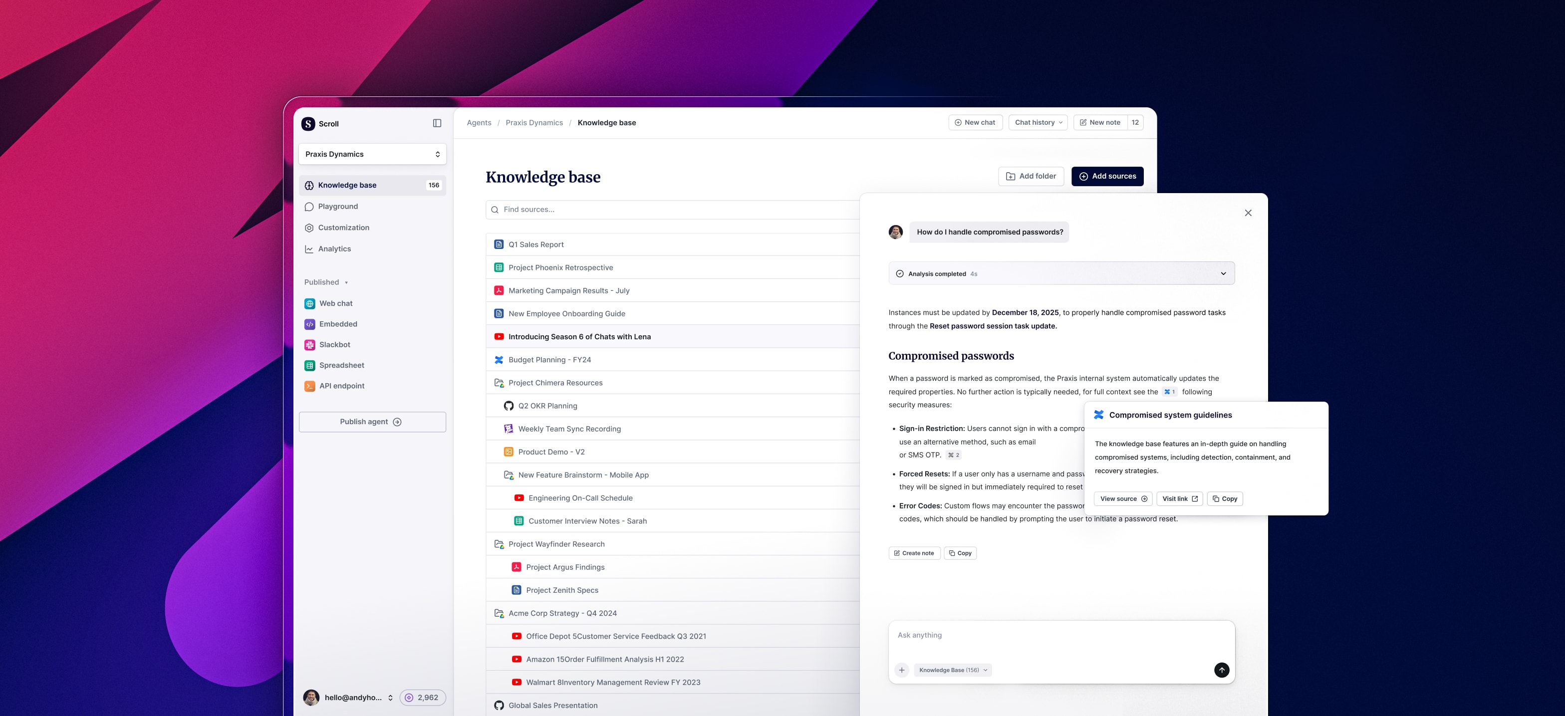 Scroll project hero image