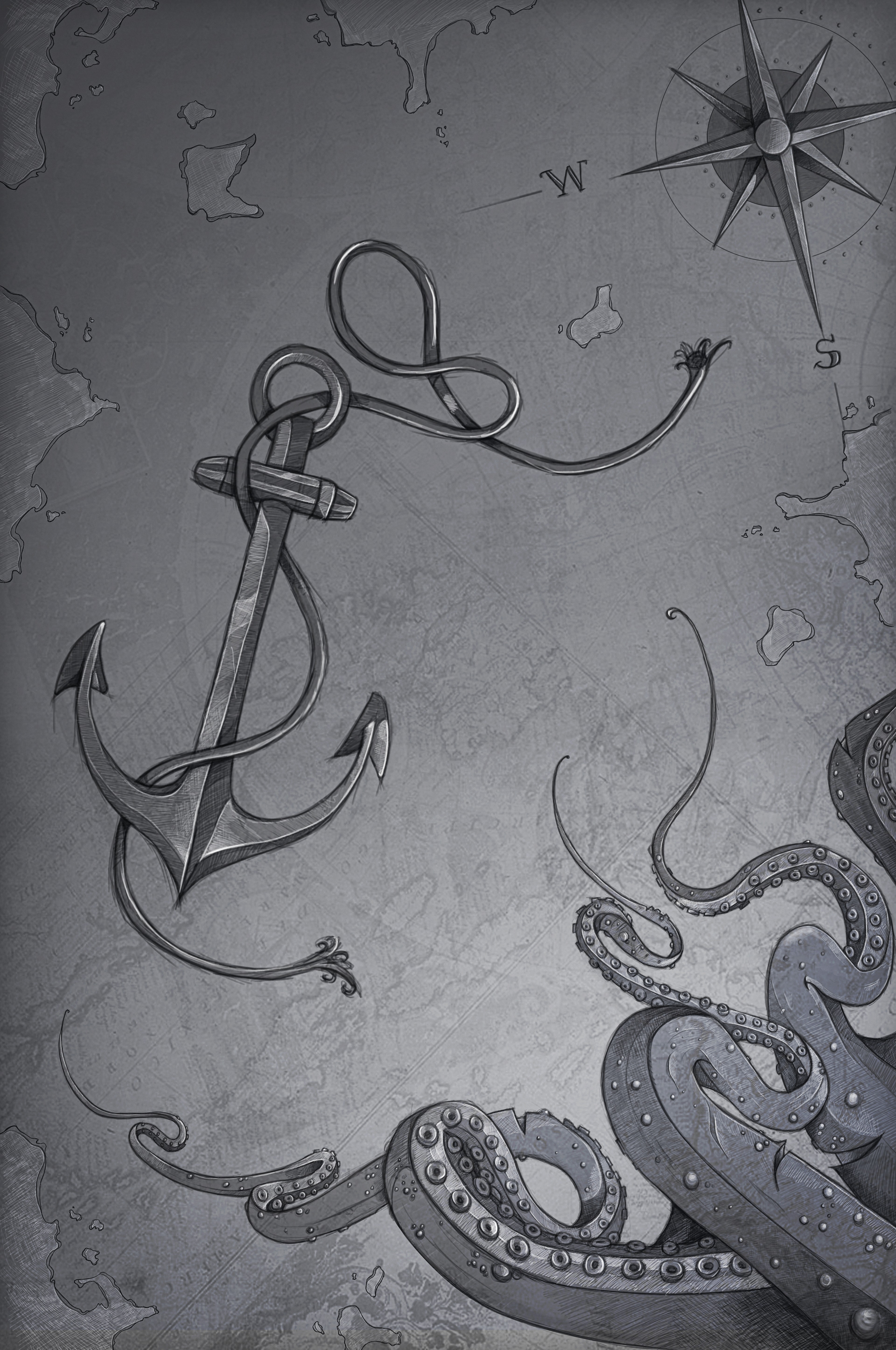 Illustrated abstract map